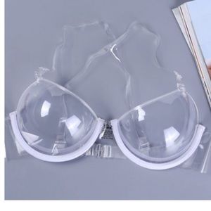 Plastic invisible bra, size C cup